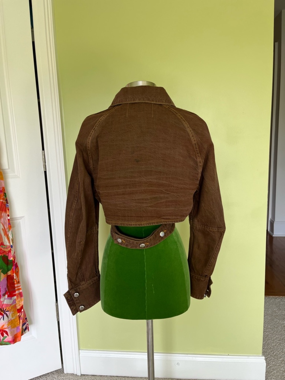 Eckhaus Latta Brown Eclipse Denim Jacket - Picture 3 of 7